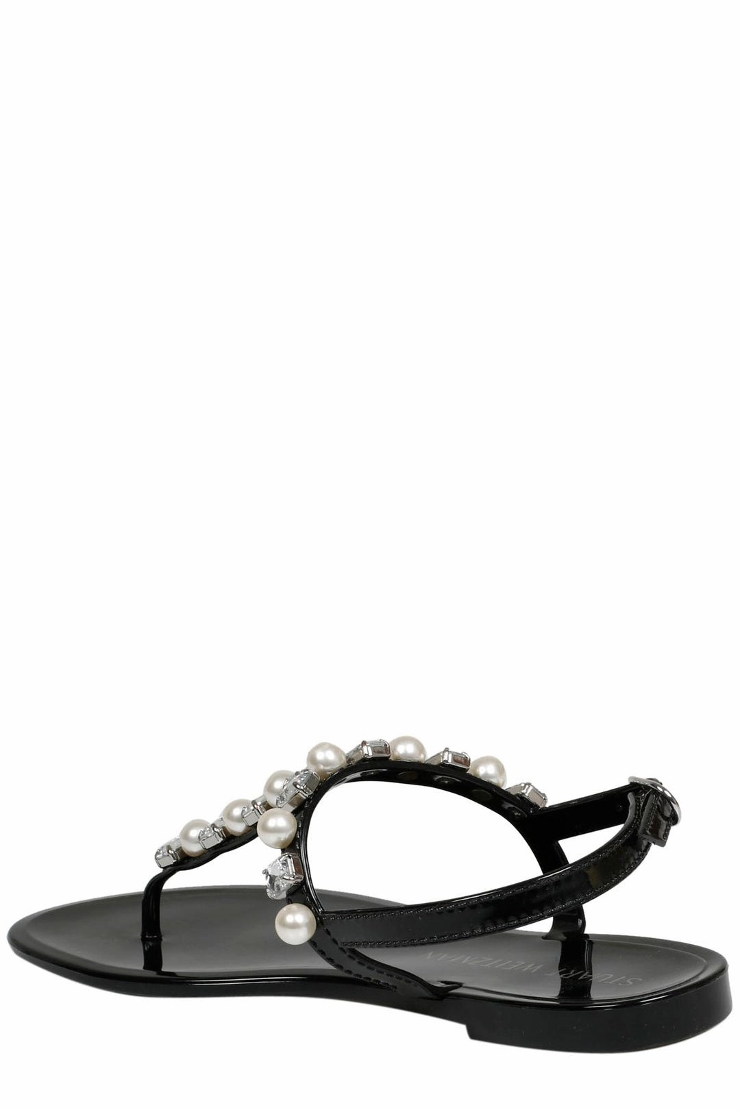 Stuart Weitzman Goldie Embellished Jelly Sandals