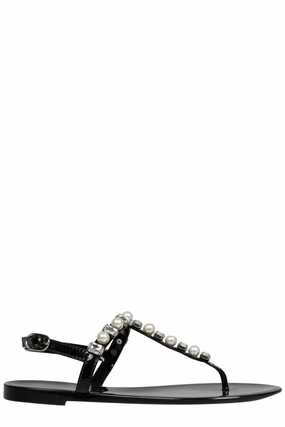 Stuart Weitzman Goldie Embellished Jelly Sandals