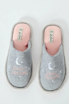 Sweet Dreams Slipper - Light Grey
