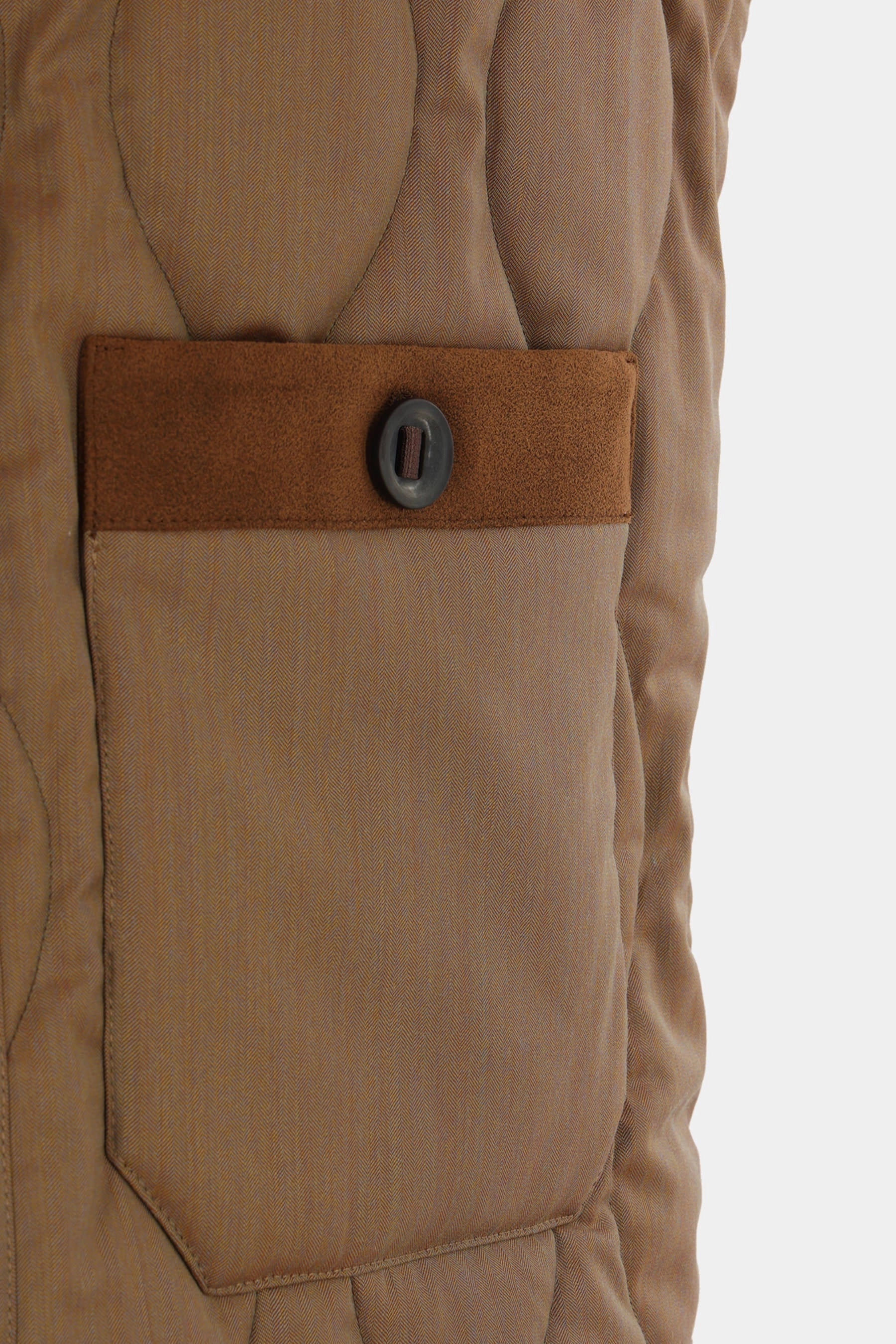 technical wool quilted vest