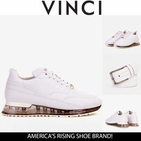 The Lexington White Leather Men Sneaker