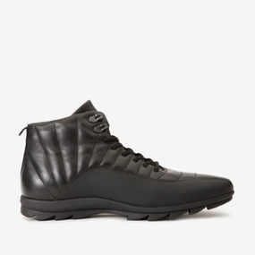 The Merter Black Leather Casual Lace-Up Men Boot Final Sale!