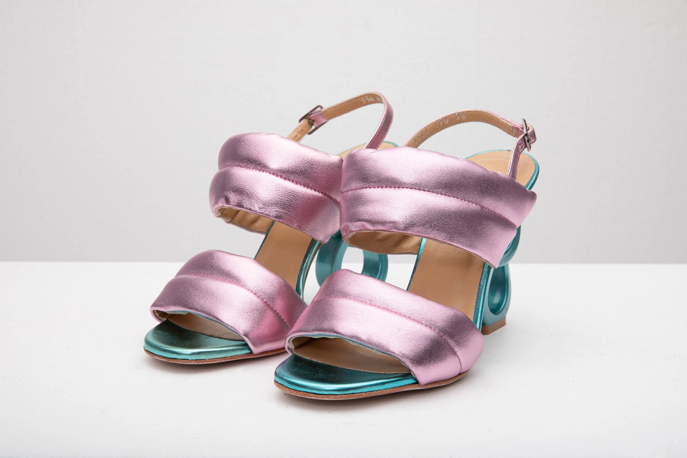 The Zambra Lilac Puffer Leather Women Sandal Final Sale!