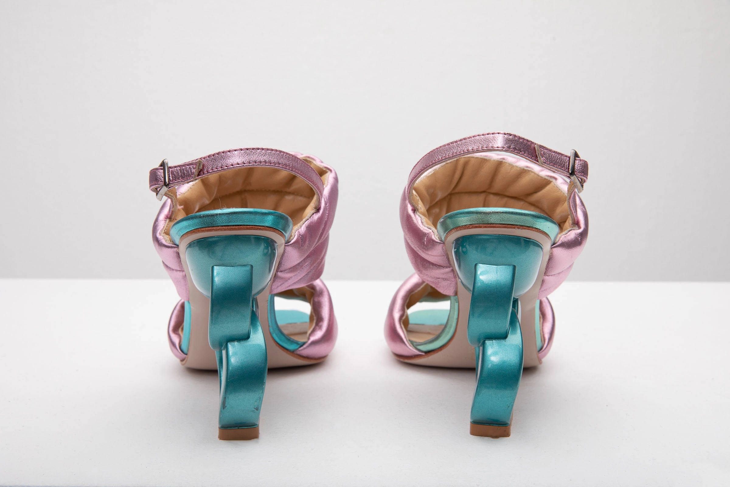 The Zambra Lilac Puffer Leather Women Sandal Final Sale!