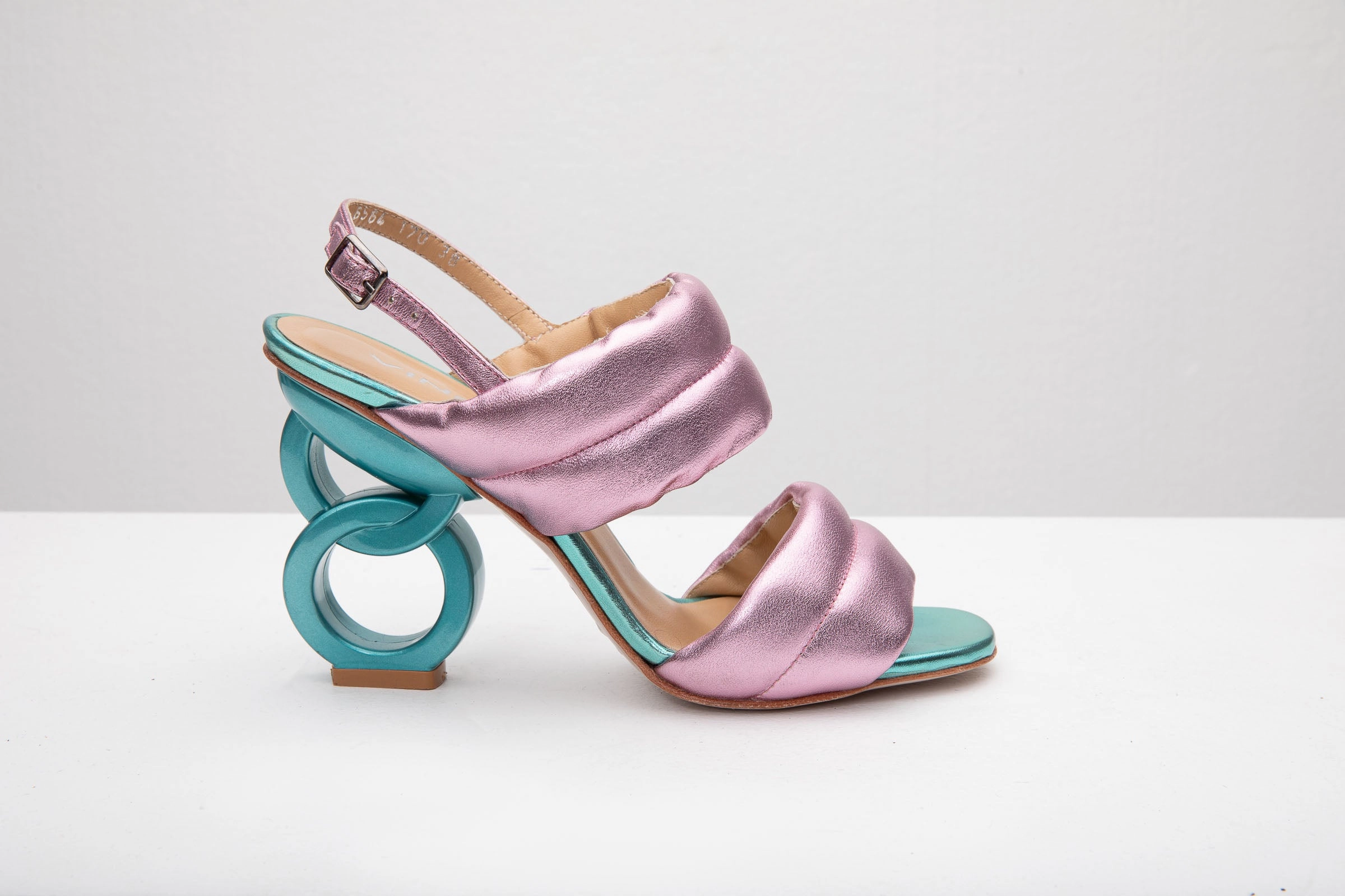 The Zambra Lilac Puffer Leather Women Sandal Final Sale!