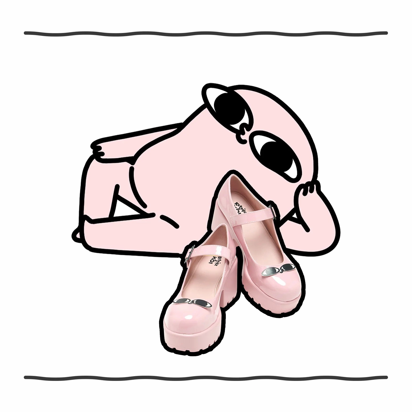 Tira Ketnipz Mary Janes ‘Frick im sick Edition’