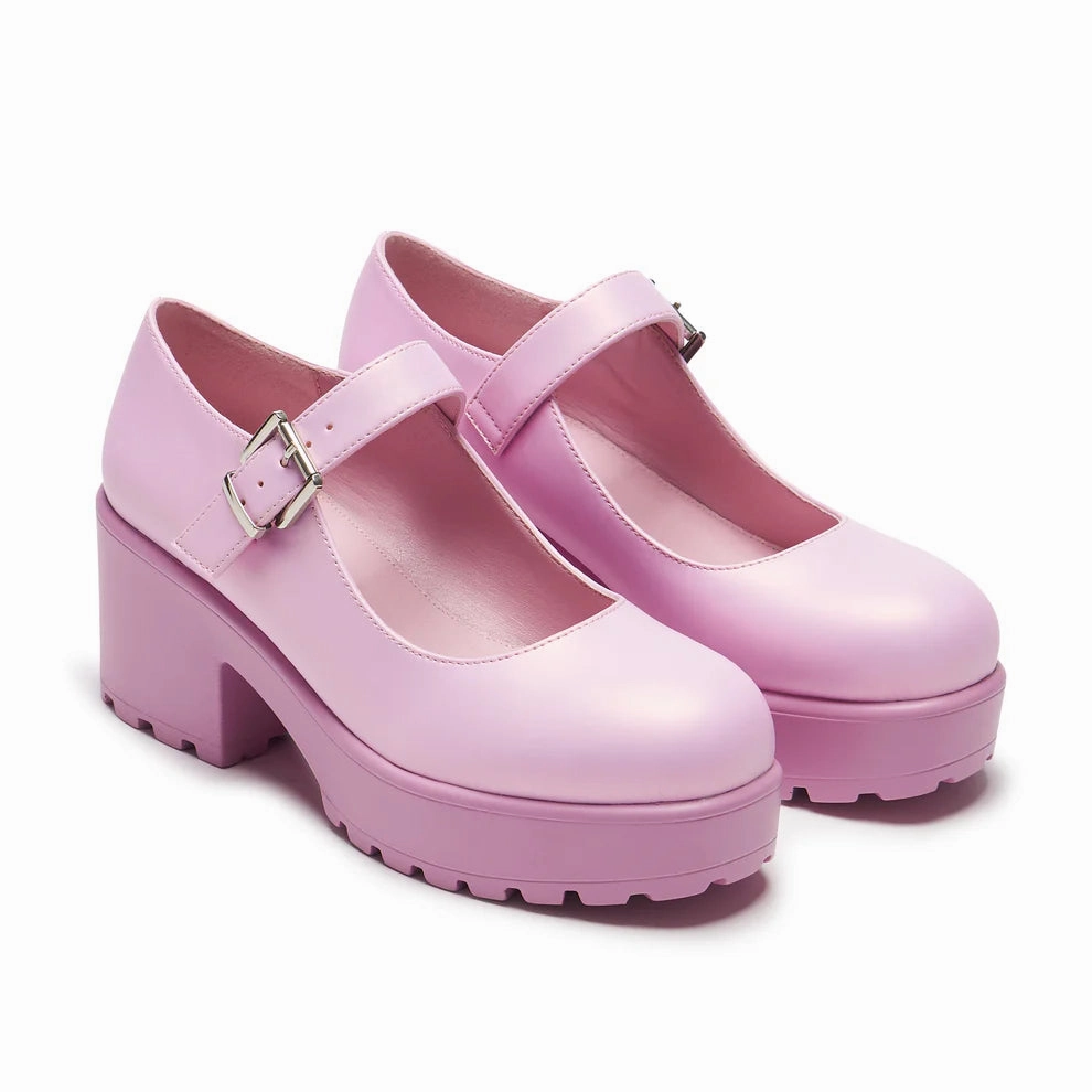 Tira Pearl Mary Janes 'Blush Jewel Edition'-Pink-Size 6-Clearance