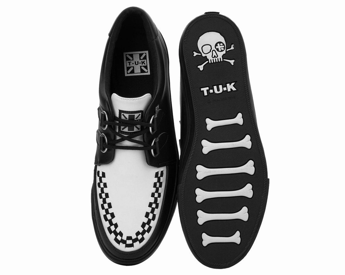 TUK-A9180 Black and White D-Ring VLK Sneaker