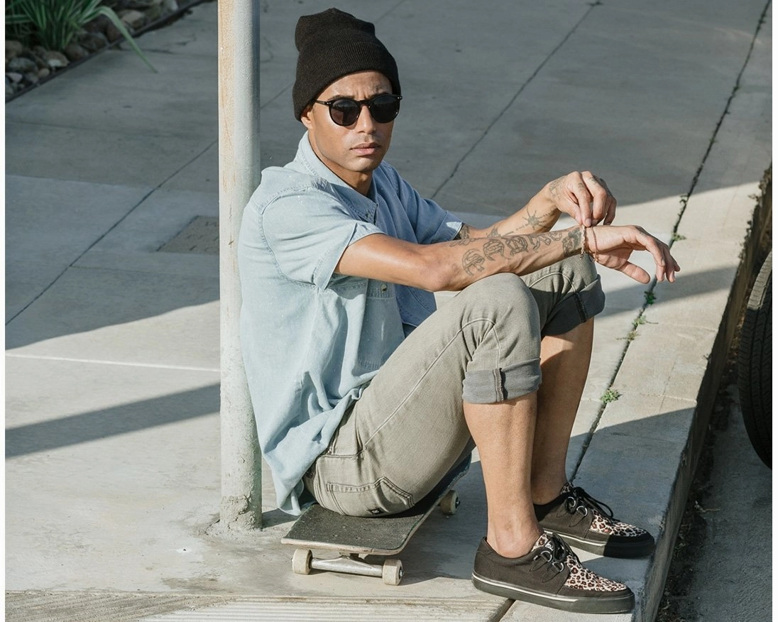 TUK-A9181 Black and Leopard VLK Sneaker