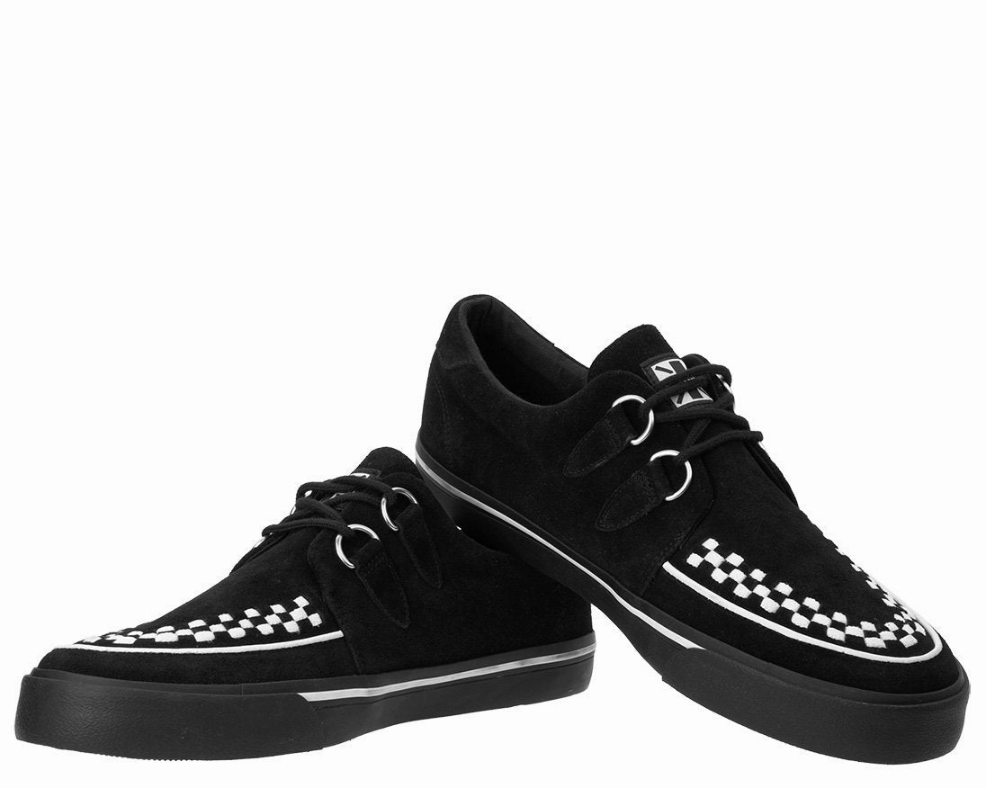 TUK-A9182 Black Suede Interlace VLK Sneaker