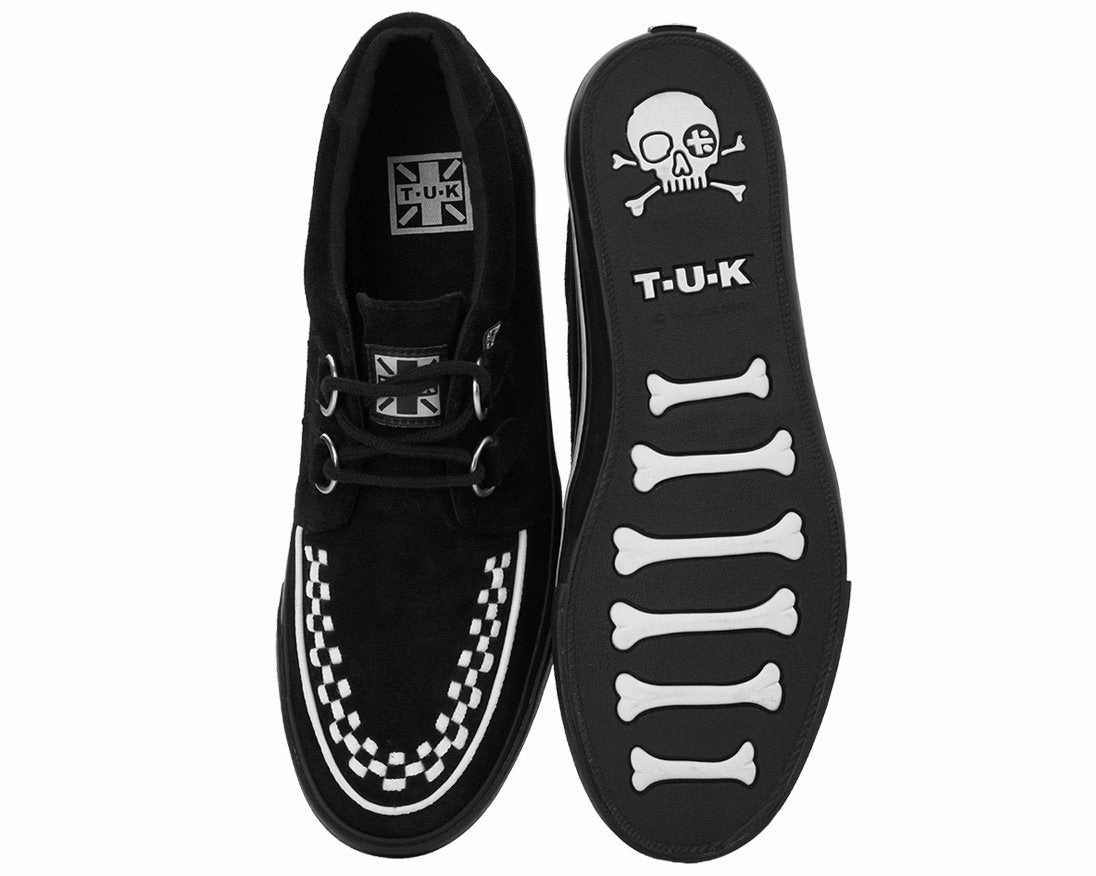 TUK-A9182 Black Suede Interlace VLK Sneaker