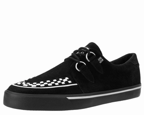 TUK-A9182 Black Suede Interlace VLK Sneaker