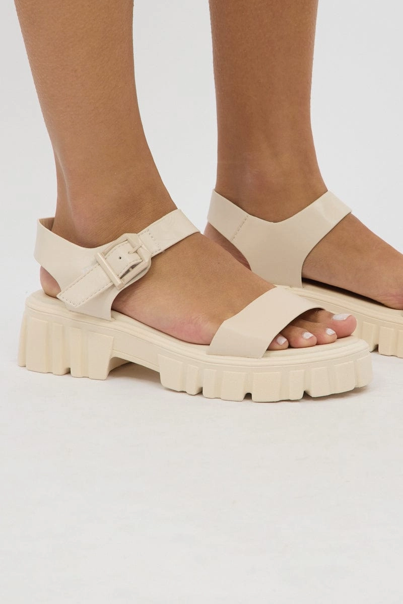 White Chunky Sandals
