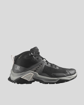 Women's Salomon X Raise 2 GTX Mid Hiking Shoes - Black/Magnet