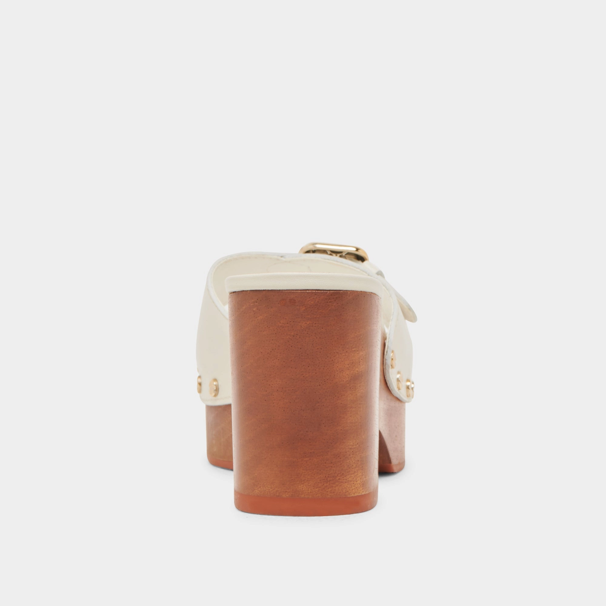 YALAH HEELS OFF WHITE LEATHER