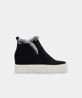 ZALI SNEAKERS BLACK SUEDE - re:vita