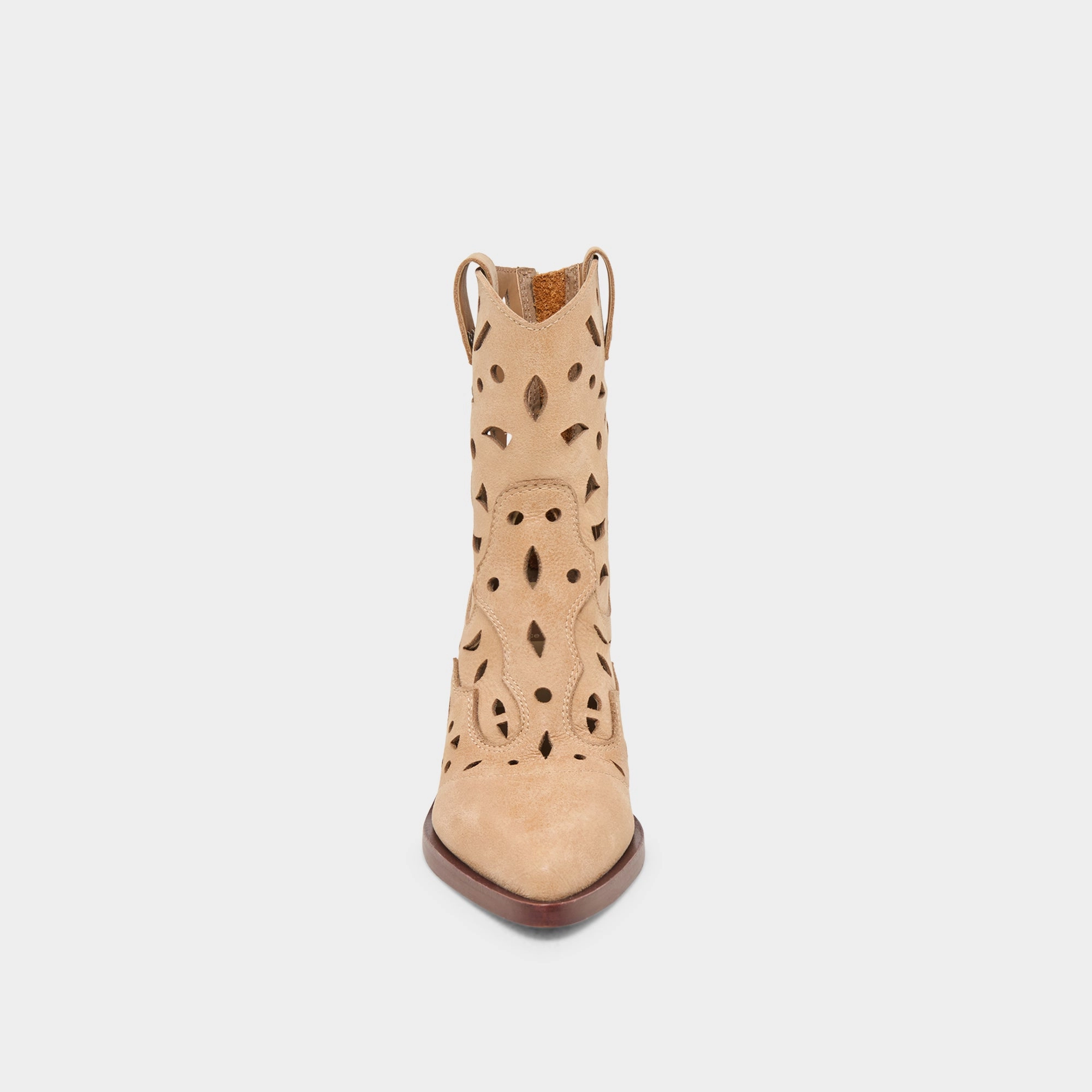 ZENOBI BOOTIES CAMEL DISTRESSED LEATHER